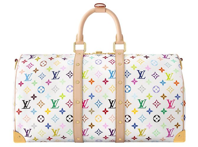 Louis Vuitton LV Keepall Multicolore bianco x TM nuovo - vista 2
