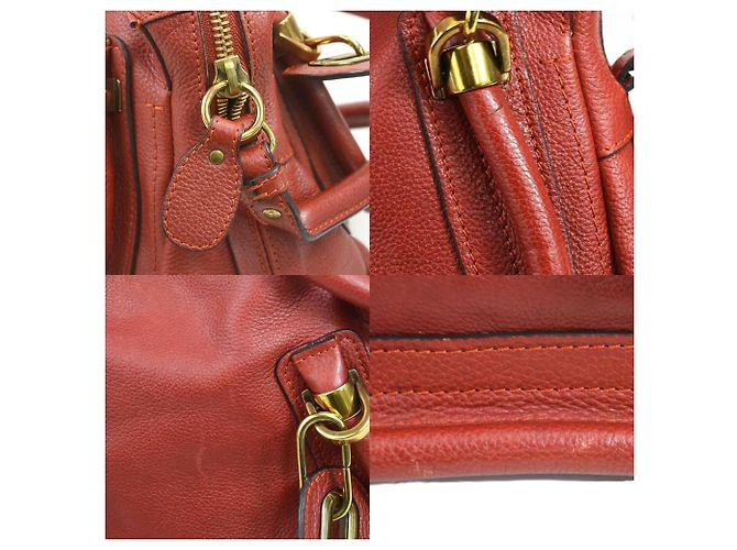 Borsa in pelle rossa Chloé - vista 4