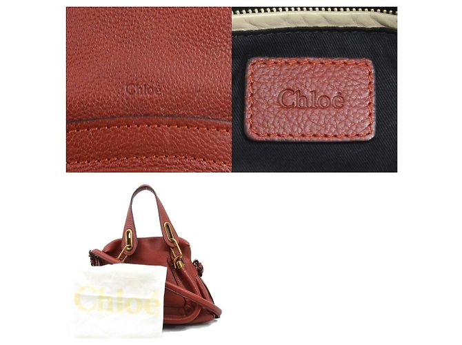 Borsa in pelle rossa Chloé - vista 5