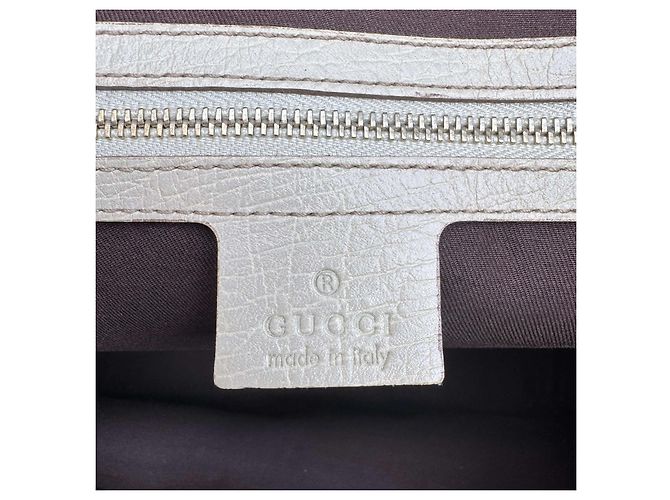Borsa Gucci Sherry tote GG in tela beige - vista 5