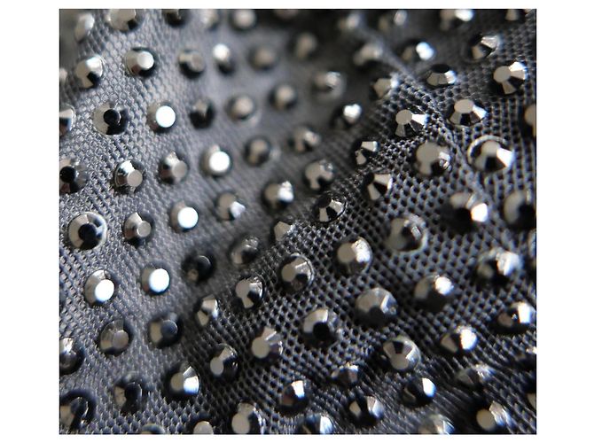 Top de sujetador embellecido con cristal negro Versace Primavera 2020 - vista 6