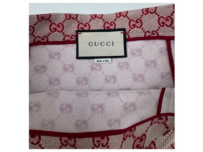 Falda de pasarela Gucci Primavera 2018, look 1 Roja Beige - vista 4