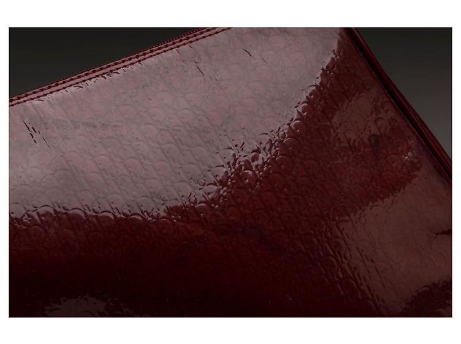 Bolso Christian Dior Saddle Mini Cuero Charol Rojo Roja - vista 5