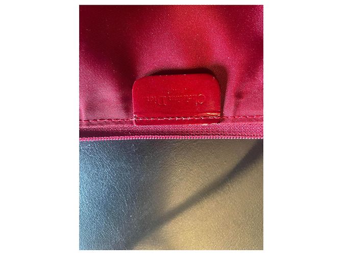Bolso Christian Dior Saddle Mini Cuero Charol Rojo Roja - vista 6