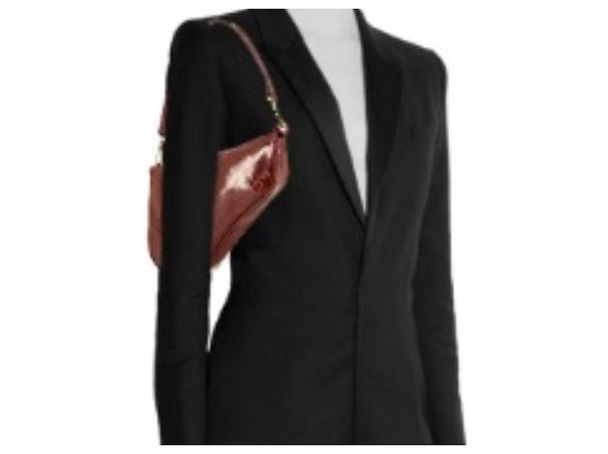 Bolso Christian Dior Saddle Mini Cuero Charol Rojo Roja - vista 8
