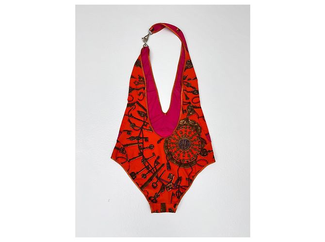 Hermès Ropa de baño Roja Multicolor - vista 4