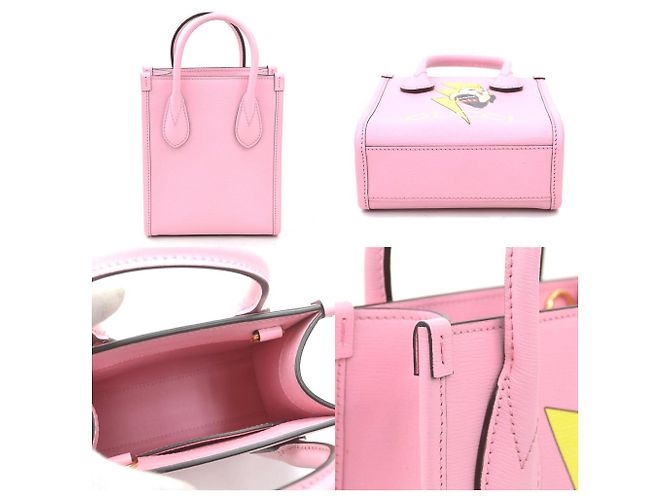 Borsa in pelle rosa Gucci - Collaborazione Bananya - vista 3