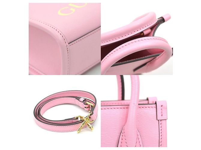 Borsa in pelle rosa Gucci - Collaborazione Bananya - vista 4