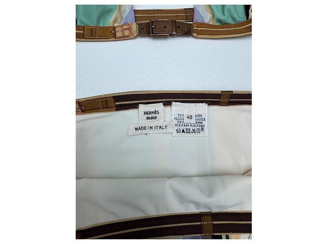 Bikini Hermès multicolore a righe - vista 8