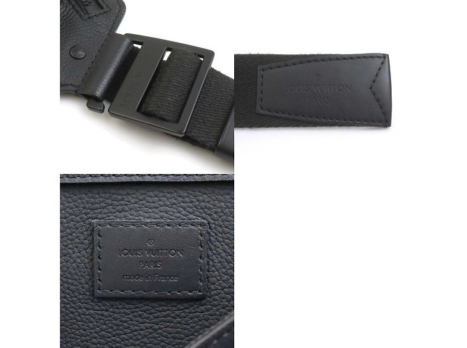 Borsa a tracolla in pelle nera Louis Vuitton Nero - vista 5
