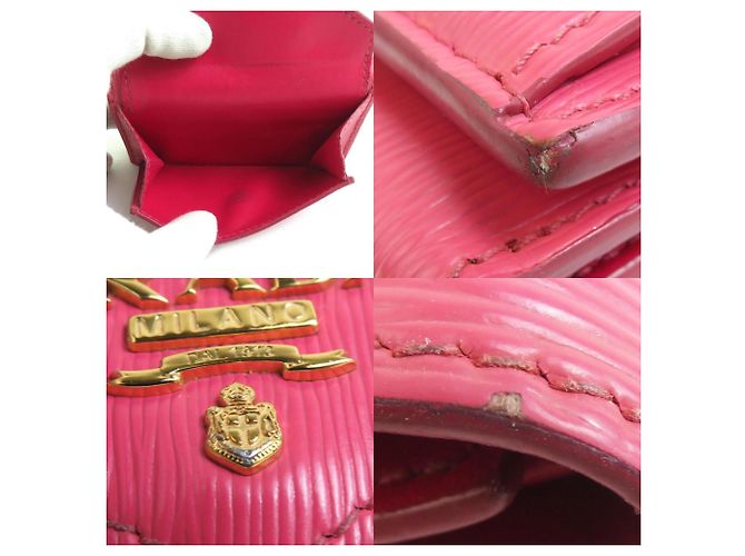 Prada Pink Leder Dreifach-Brieftasche - Ansicht 4