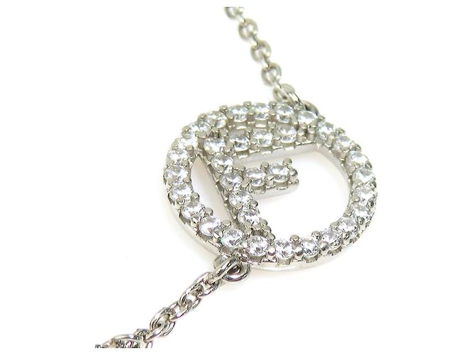 Bracciale charm Fendi con strass - vista 3