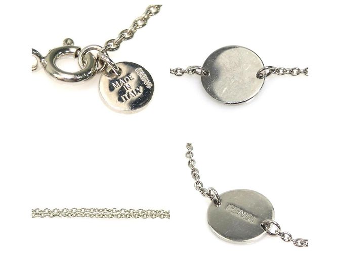 Bracciale charm Fendi con strass - vista 5