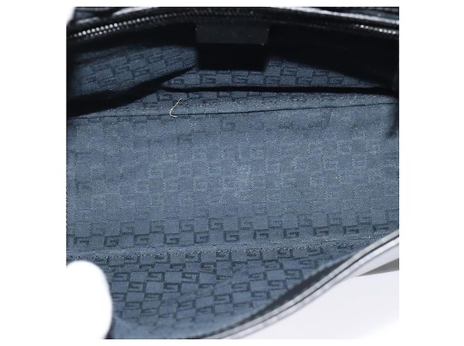 Borsa a spalla GUCCI in pelle nera argento 105375 Auth bs26842 Nero - vista 11
