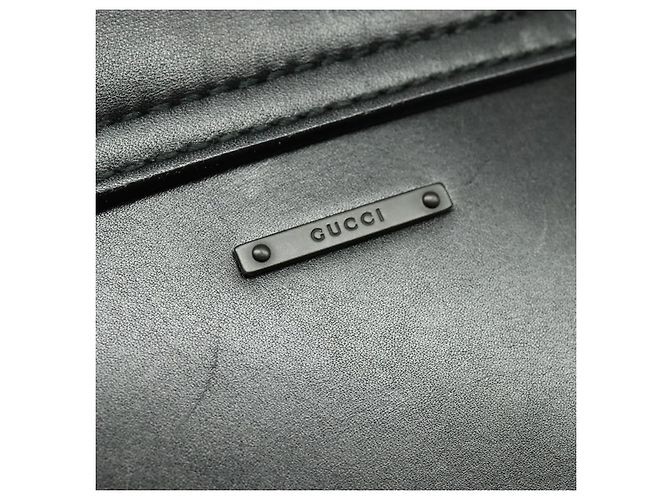 Borsa a spalla GUCCI in pelle nera argento 105375 Auth bs26842 Nero - vista 17
