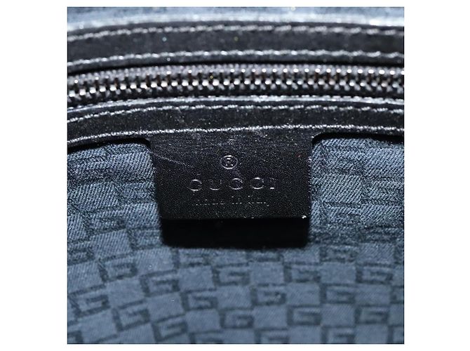 Borsa a spalla GUCCI in pelle nera argento 105375 Auth bs26842 Nero - vista 18
