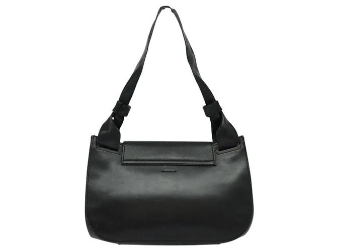 Borsa a spalla GUCCI in pelle nera argento 105375 Auth bs26842 Nero - vista 2