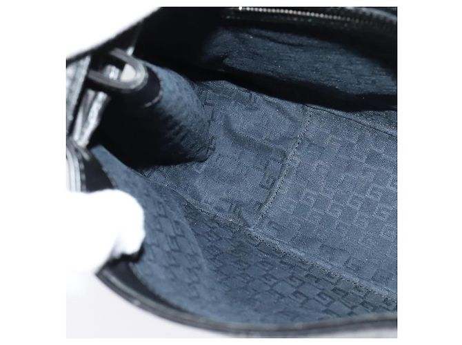 Borsa a spalla GUCCI in pelle nera argento 105375 Auth bs26842 Nero - vista 20
