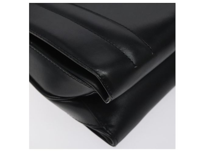 Borsa a mano GUCCI in pelle nera e oro Auth ep9297 Nero D'oro - vista 15