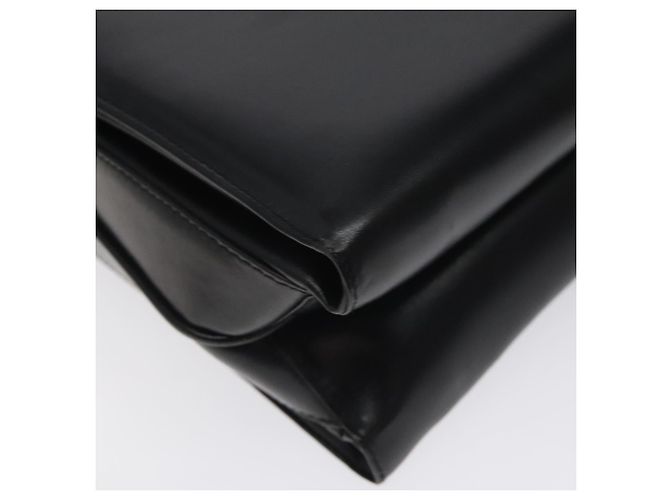 Borsa a mano GUCCI in pelle nera e oro Auth ep9297 Nero D'oro - vista 17