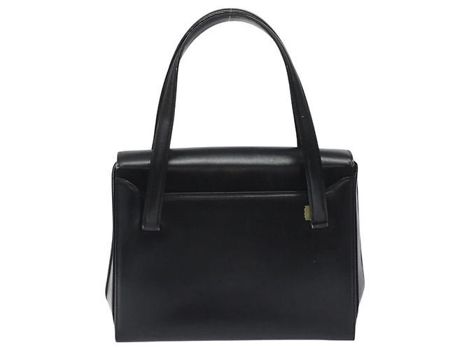 Borsa a mano GUCCI in pelle nera e oro Auth ep9297 Nero D'oro - vista 2