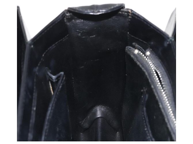Borsa a mano GUCCI in pelle nera e oro Auth ep9297 Nero D'oro - vista 21
