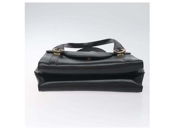 Borsa a mano GUCCI in pelle nera e oro Auth ep9297 Nero D'oro - vista 5