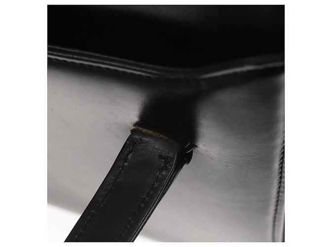 Borsa a mano GUCCI in pelle nera e oro Auth ep9297 Nero D'oro - vista 9