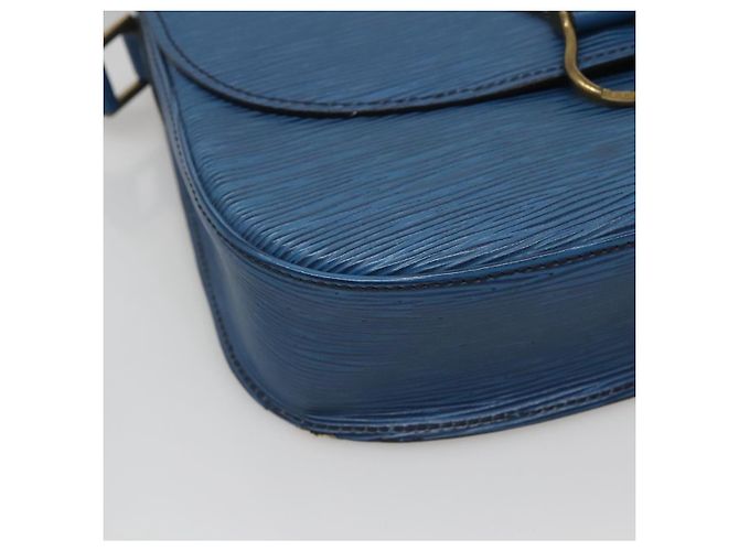 LOUIS VUITTON Epi Saint Cloud GM Borsa a Spalla Blu Toledo M52195 LV Auth 127467 - vista 16