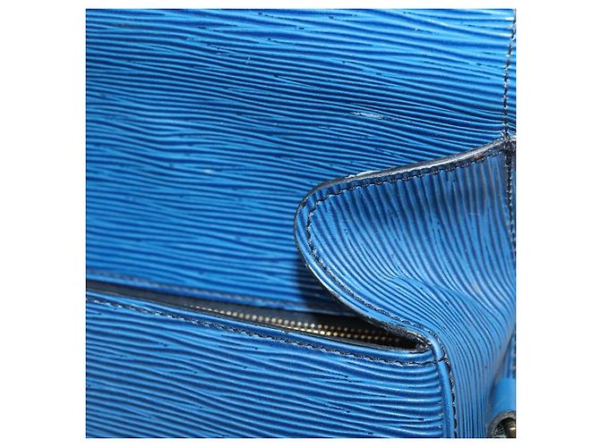 LOUIS VUITTON Epi Saint Cloud GM Borsa a Spalla Blu Toledo M52195 LV Auth 127467 - vista 20