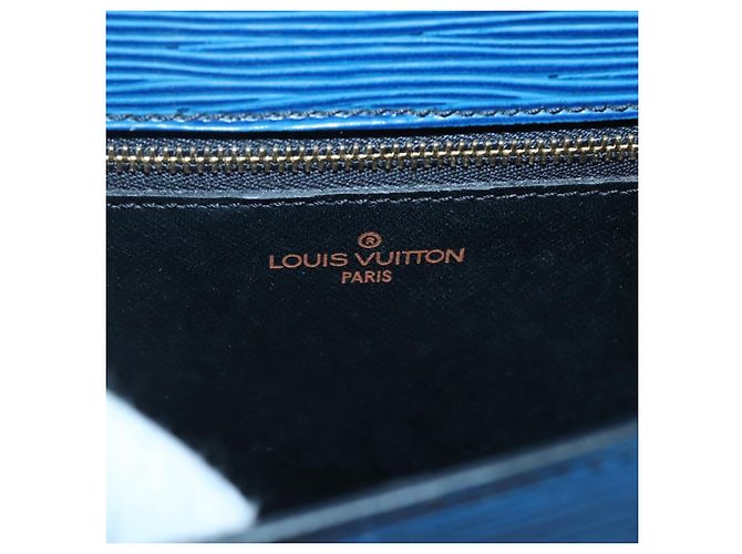 LOUIS VUITTON Epi Saint Cloud GM Borsa a Spalla Blu Toledo M52195 LV Auth 127467 - vista 21