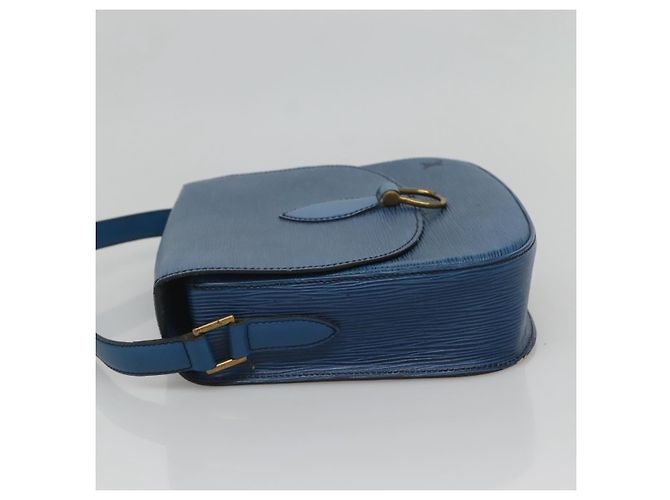 LOUIS VUITTON Epi Saint Cloud GM Borsa a Spalla Blu Toledo M52195 LV Auth 127467 - vista 4
