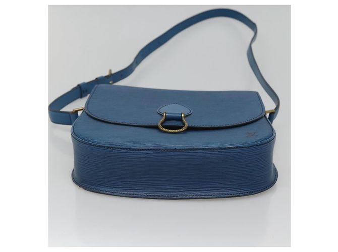 LOUIS VUITTON Epi Saint Cloud GM Borsa a Spalla Blu Toledo M52195 LV Auth 127467 - vista 5