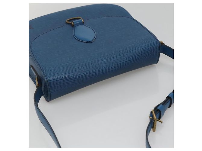 LOUIS VUITTON Epi Saint Cloud GM Borsa a Spalla Blu Toledo M52195 LV Auth 127467 - vista 6