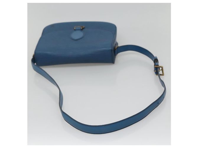 LOUIS VUITTON Epi Saint Cloud GM Borsa a Spalla Blu Toledo M52195 LV Auth 127467 - vista 7