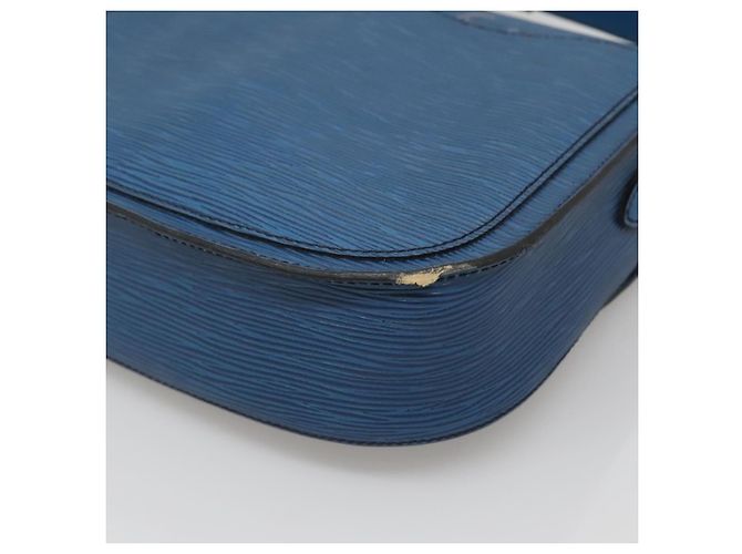 LOUIS VUITTON Epi Saint Cloud GM Borsa a Spalla Blu Toledo M52195 LV Auth 127467 - vista 8