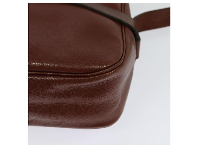 Borsa a Spalla Christian Dior in Pelle Marrone Oro Auth 125686 D'oro - vista 16
