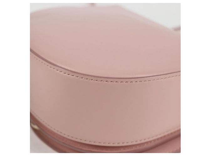 Borsa a Spalla Gancini in Pelle Rosa Dorato Salvatore Ferragamo Auth 127475M - vista 17