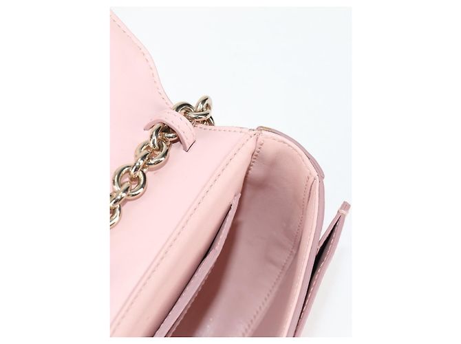 Borsa a Spalla Gancini in Pelle Rosa Dorato Salvatore Ferragamo Auth 127475M - vista 20