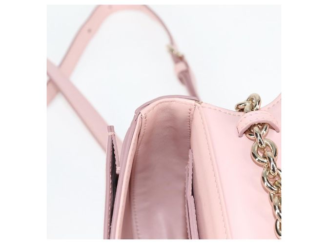 Borsa a Spalla Gancini in Pelle Rosa Dorato Salvatore Ferragamo Auth 127475M - vista 21
