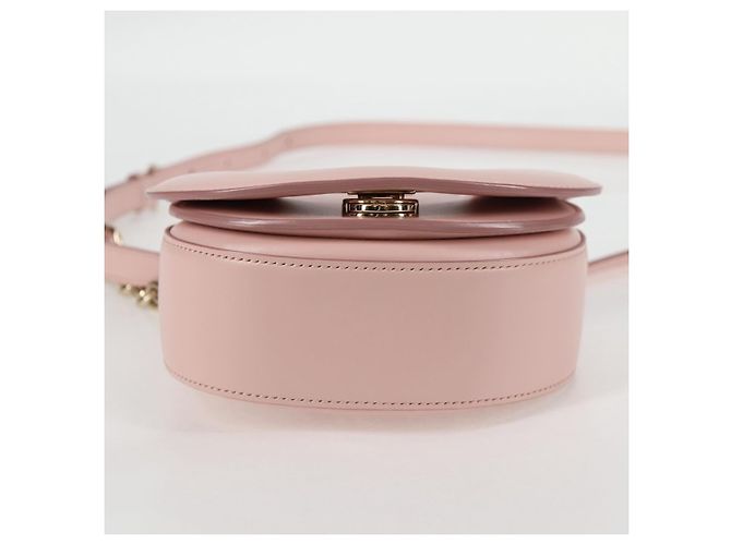 Borsa a Spalla Gancini in Pelle Rosa Dorato Salvatore Ferragamo Auth 127475M - vista 5