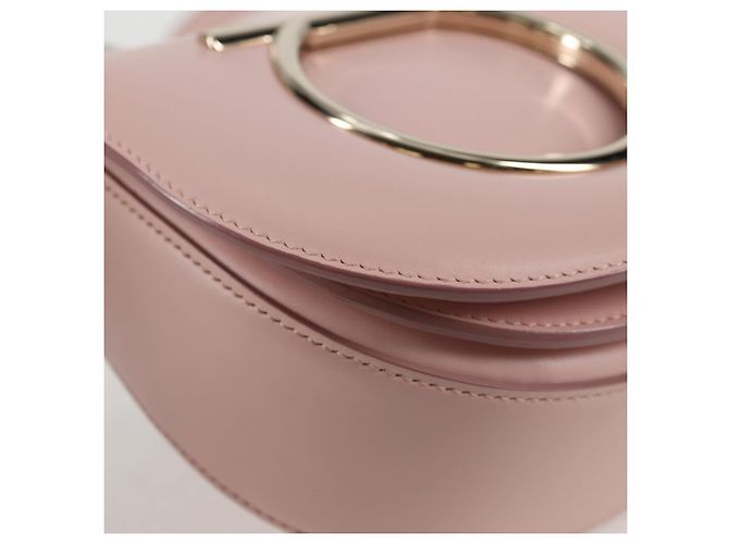 Borsa a Spalla Gancini in Pelle Rosa Dorato Salvatore Ferragamo Auth 127475M - vista 8