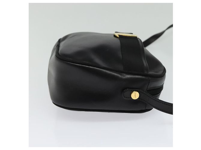 Borsa a Spalla Vala in Pelle Nera e Oro Auth 129395 di Salvatore Ferragamo Nero D'oro - vista 4