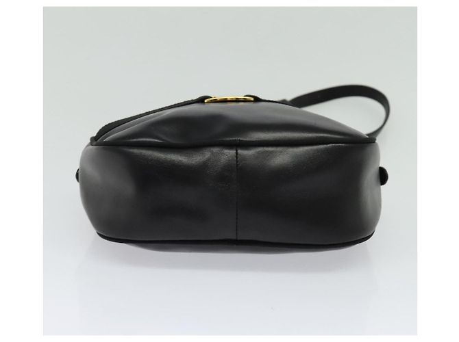Borsa a Spalla Vala in Pelle Nera e Oro Auth 129395 di Salvatore Ferragamo Nero D'oro - vista 5
