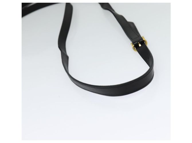 Borsa a Spalla Vala in Pelle Nera e Oro Auth 129395 di Salvatore Ferragamo Nero D'oro - vista 7