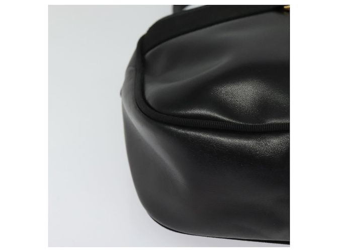 Borsa a Spalla Vala in Pelle Nera e Oro Auth 129395 di Salvatore Ferragamo Nero D'oro - vista 8