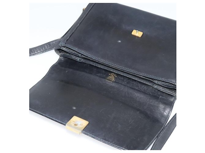 Borsa a Spalla GUCCI in Pelle Nera Oro Auth ep9209 Nero D'oro - vista 10