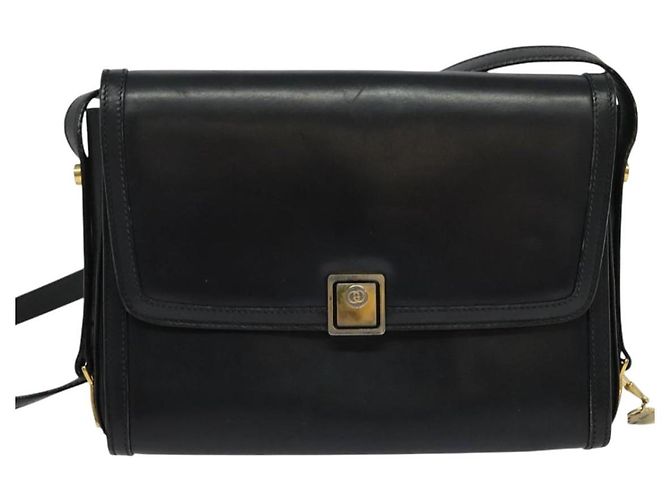 Borsa a Spalla GUCCI in Pelle Nera Oro Auth ep9209 Nero D'oro - vista 13