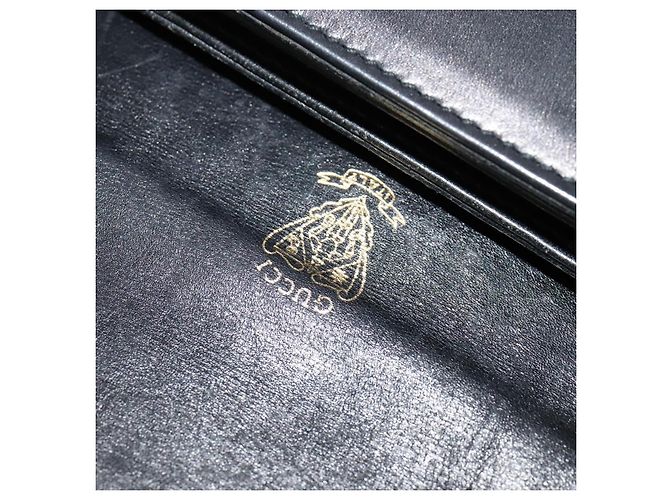 Borsa a Spalla GUCCI in Pelle Nera Oro Auth ep9209 Nero D'oro - vista 18