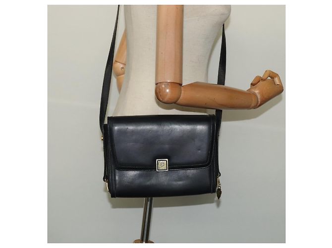 Borsa a Spalla GUCCI in Pelle Nera Oro Auth ep9209 Nero D'oro - vista 22